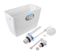 Abaodam Commercial Grade Pull Chain Toilet Tank with Plastic Construction and Toilet Installation Parts Kit Wall Mounted Flush Tank Suitable for Public Restroom and Factories with Float