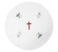 Abaodam Communion Tablecloth Embroidered Altar Cover, Thickened Dustproof Polyester Cloth for Catholic Church and Religious Ceremony