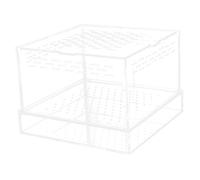 Abaodam Compact Feeder Box for Meal Snails and Spiders Lightweight Breeding Enclosure with Transparent Design and Breathable Ventilation for Pets and Insect