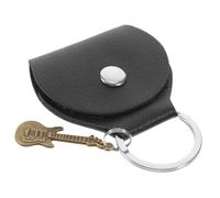 Abaodam Compact Guitar Pick Holder Keychain Storage Bag for Acoustic Guitar Accessories Portable Plectrum Organizer with Scratch-Resistant Case for Easy Carry and Quick Access