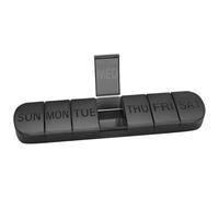 Abaodam Compact Pill Organiser Small Airtight Daily Medicine Case with Multiple Compartments for Organising Vitamins and Pills, Travel and Home Storage Solution