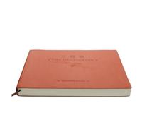 Abaodam Concise Account Book with Paper and Fake Leather Cover, Lightweight and Easy to Store Form Handbook for Teachers and Students, Simple Stylish Universal Bookkeeping Journal