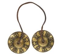 Abaodam Copper Cymbal Bell Percussion Instrument, Harmonic Tones, Yoga Practice and Road Performance, Marching Percussion Accessory, Golden Finish