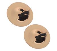 Abaodam Copper Finger Cymbals for Hand Percussion Instrument with Crisp Sound Mini Belly Dance Zills for Music Classes Home Play and Party Entertainment