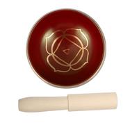 Abaodam Copper-finished Instrument Singing Bowl Handmade Buddhist Sound Therapy Bowl for Yoga Meditation Includes and Mallet for Creating Calming Sounds during Meditation as Decorative