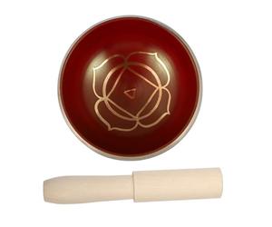 Abaodam Copper-finished Instrument Singing Bowl Handmade Buddhist Sound Therapy Bowl for Yoga Meditation Includes and Mallet for Creating Calming Sounds during Meditation as Decorative