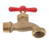 Abaodam Copper Garden Faucet for Wall Mounting, Antique Style Water Spigot with Threaded Connector, Easy to Operate Outdoor Garden Tap Suitable for Yard and Patio Use