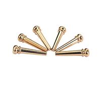 Abaodam Copper Guitar Bridge Pins 6pcs Gl20 Kit Acoustic Guitar String Pegs Replacement