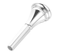 Abaodam Copper Horn Mouthpiece Silver Tone Brass Horn Parts Accessory Suitable for Beginners Practice Performance