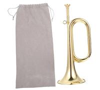 Abaodam Copper Minutiae Bugle Trumpet for Military Ceremonies Brass Cavalry Trumpet Instrument for School Bands and Outdoor Events