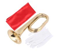Abaodam Copper Trumpet Bugle for Boys and Girls Brass Instrument Student Trumpet Flat Bag Cloth Glove