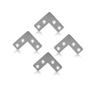 Abaodam Corner Brackets Angle Bracket and Easy to Install 10pcs L-Shape Stainless Steel 40mm X 40mm Heavy Duty with Impeccable Welding for Industrial and DIY Repair