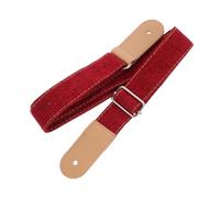 Abaodam Country Style Cotton Linen Strap for Ukulele Jujube Red Ukulele Strap Buckle for Comfortable Use