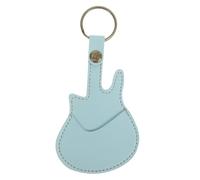 Abaodam Cover Pu Leather Guitar Pick Holder Portable Mini Leather Keychain Accessory for Electric Guitarists for Gigging Musicians