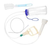 Abaodam Cow Milking Machine Manual 1 Set Portable for Farm Use, PP White, Easy to Control and Easy to Clean