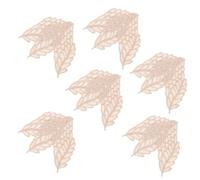 Abaodam Crafts Sewing Accessory Leaf Shaped Beige Polyester Silk 25Pcs Easy to Sew for Reinforcing Clothes and Decorating Apparel for Skirt and Bag