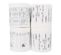 Abaodam Creative 4pcs Toilet Tissue Set with High School Chemical and Physics Formula Prints, Funny Printed Bathroom Tissue for Home Use, Novelty Science Pattern Toilet Paper