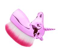 Abaodam Creative Fantasy Foundation Brush for Women and Girls, Golden Colour with Plastic and Artificial Fiber, for Daily and Professional Makeup Application, Long Time Use