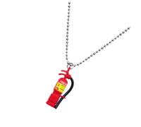 Abaodam Creative Fire Extinguisher Sweater Chain Neck Hanging Pendant Fashion Neck Accessory with Unique Pendant Design for Party and Casual Wear, Stylish and Impressive Necklace for Women