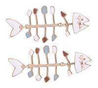 Abaodam Creative Fish Bone Earrings for Women Alloy Funny Dangle Jewelry Unique Skeleton Design for Party Travel Shopping Accessories