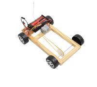 Abaodam Creative Four-wheel Drive Model Car DIY Assembly Educational Technology Kit for Teens Stem Learning Small Auto Making Project Without Batteries