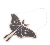 Abaodam Creative Home Wall Decor Wall Hanging Decoration Moon Shape Basswood with Delicate Surface Treatment for Living Room and Bedroom