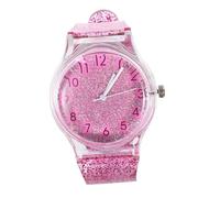 Abaodam Creative Kids Wrist Watch with Precise Time Keeping and Cartoon Design, Pink Silicone and Metal Quartz Wrist Decoration for Children’S Day and Christmas