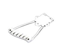 Abaodam Creative Metal Guitar Tailpiece Bridge for String Guitar Easy to Install Saddle Drawing Board for Jazz and Archtop Instruments