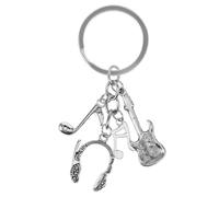 Abaodam Creative Musical Note Keychains Key Rings for Music Enthusiasts with Instrument Design Practical Bag and Key Holder Ornament for Men and Women Fade-resistant Craft Accessory