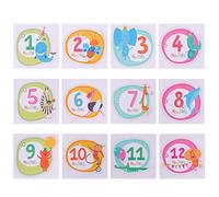 Abaodam Creative Paper Baby Photo Prop Set for Newborns, Month Keepsake Sticker for Boys and Girls, for Recording Your Baby’s First Year Growth Moments