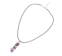 Abaodam Creative Purple Crystal Dragon Pendant Necklace with Skin-friendly Rope, Delicate Iron Material Suitable for Bar and Dancing Party Accessories
