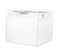 Abaodam Creative Reptile Enclosure Box for Tortoise and Lizard Practical Habitat with High Transparency for Easy Observation for Incubator and Feeding