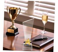 Abaodam Creative Star Crystal Trophy Cup for Graduation and Tournament Awards Transparent Five-star Plaque for Soccer Sports Events Kindergarten and Student Celebration Achievement