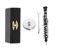 Abaodam Creative with Desktop Black and Decoration Oboe Metal Vinyl Exquisite Appearance Delicate Oboe Adornment for Modern for Home and Office Living Spaces