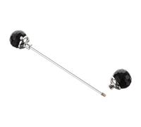 Abaodam Crystal Collar Needle Lapel Pin for Men Suits Double End Brooch for Shirts Jewelry Collar Pin round Crystal Ball Men's Costume Accessories for Prom Jewelry