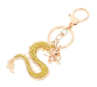 Abaodam Crystal Rhinestone Dragon Keychain - Car Hanging Keychain Pendant Wallet Charm Oriental Dragon Keychain Pendant Hook Key Chain