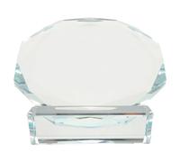 Abaodam Crystal Standing Award Trophy Plaque 140Mm Glass Sign for Employee Appreciation Dance Winner and Graduation Ceremony Recognition