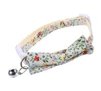 Abaodam Cute Adjustable Cat Collar with Bell Portable Pet Collar with Bow Tie Cozy and Breathable Design for Daily Wear Parties and Special Occasions Cats