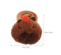 Abaodam Cute Animal Plush Slap Bracelets for Bike Handlebar Decoration Adorable Brown Design Easy No-tool Installation Fun Riding Accessory for Boys