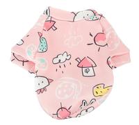 Abaodam Cute Cartoon Printed Winter Pet Clothes for Small Dogs and Cats Comfortable Warm Keeping Apparel for Outdoor Use Easy to Clean Adorable