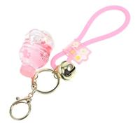 Abaodam Cute Liquid Floating Bunny Keychain Pendant, Cartoon Animal Quicksand Keyring for Backpack and Car, Adorable Rabbit Accessory for Women