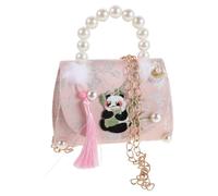 Abaodam Cute Panda Crossbody Bag for Featuring Comfortable Polyester Material and Versatile Carrying Options with Shoulder Strap and Handle, Birthday in Charming Chinese Style