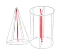 Abaodam Cylinder and Cone Models with Metal Frame and Rotating Discs for School Math Education, Volume Demonstration and Analytical Skills Support for Homeschool