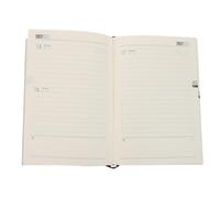 Abaodam Daily Planner Notebook Pink Agenda Book with Ink-resistant Pages and Month Indexes for On-the-go Organization and Detailed Recording of Appointments