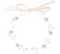 Abaodam Daisy Flower Crown Headband Lightweight with Alloy Material Elegant and Golden Finish Floral Wreath Suitable for Fairy Parties and Dress on Ordinary Day
