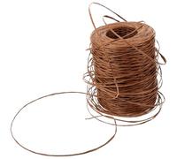 Abaodam Dark Brown 2mm Floral Wrapping Wire Roll 200m - Christmas Wreath Wire for Flower Bouquet Packing and Wreath Decorating Supplies