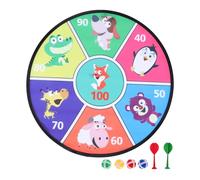 Abaodam Dartboard Set with Sticky Balls Lint Dartboard for Boys and Indoor Outdoor Family Fun Party Game Safe Sturdy Fixation Birthday Gift
