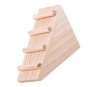 Abaodam Decorative Hamster Ladder Toy Multi-use Rat Hideout Accessory for Fun and Exercise Animal Cages Bite-resistant Wood for Use