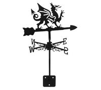 Abaodam Decorative Metal Weather Vane with Exquisite Craftsmanship Retro Style with Four-leg Dragon Design, Weather Resistant Iron Material, for Yard and Garden Outdoor Décor