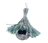Abaodam Decorative Parrot House Wear Resistant Woven Bird Nest for Indoor Outdoor Use Natural Hanging Bird Accessory for Parrots Hummingbirds and More Easy to Install and Breathable Design